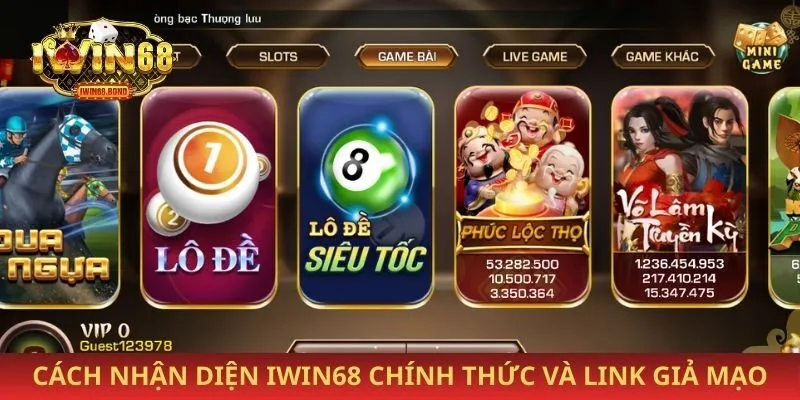 Cách nhận diện iwin68 chính thức và link giả mạo
