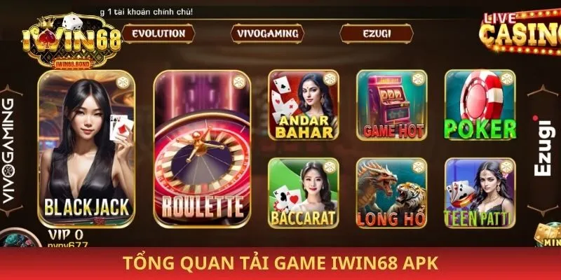 Tổng quan tải game iwin68 apk